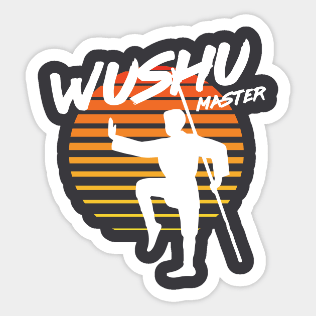 Wushu Master - Martial Arts Sticker by Nonstop Shirts